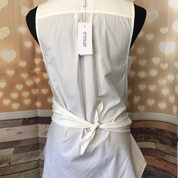 Derek Lam 10 Crosby Sleeveless Poplin Wrap Top - Picture 6 of 8